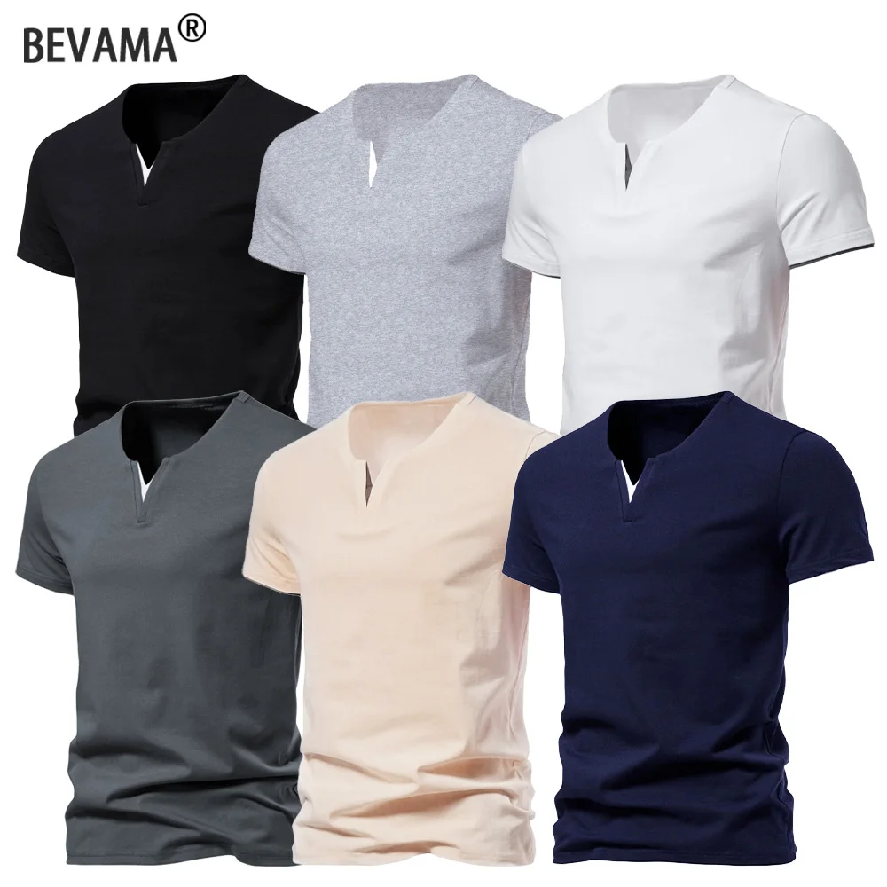 Men’s Henley V-Neck T-Shirt 1