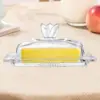 Butter Serving Tray with Cover Glass Butter Dish for Kitchen Parties Wedding 3