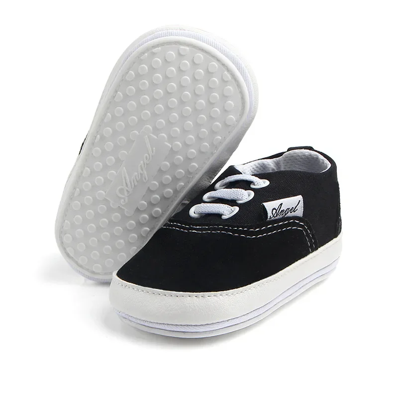 Rubber Sole Canvas Baby Shoes For Newborn Infant Toddler Baby Girl Boy Anti-slip Sneaker Casual Shoes Prewalker 4