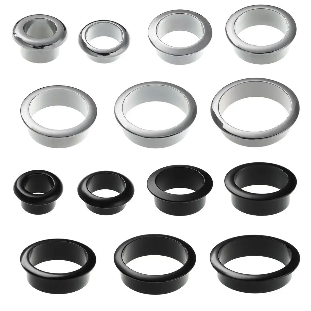 Cable Hole Cover Zinc Alloy Computer Desk Grommets Wire Hole Cabinet Vent Hole Decor Plug Furniture Hardware