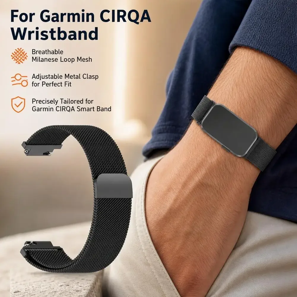 Milanese Loop Sports Fitness Tracker Wristband - Adjustable Strap