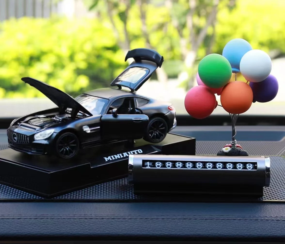 Car Decoration Figure Balloon Ornament Auto Interior Dashboard Car Accessories  Alloy car
