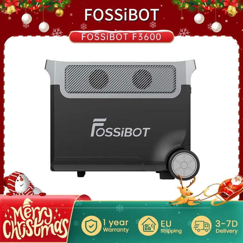 Centrale Électrique Fossibot F3600 Pro - 3840Wh, 7200W, Solaire, Batterie LiFePO4