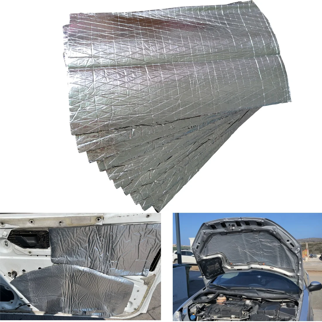 50x30cm Car Sound Deadener Mat 5/7/10mm 7/10/20/27pcs Noise Heat