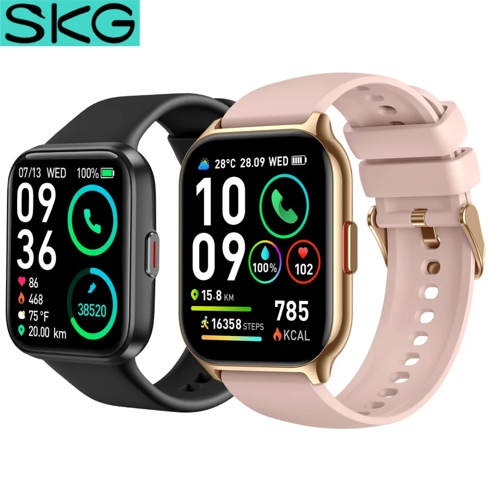 Smart Watch SKG V7 -2 123+ Sports Fitness Tracker with Game/Calculator/Weather IP68 Waterproof Sleep Monitor