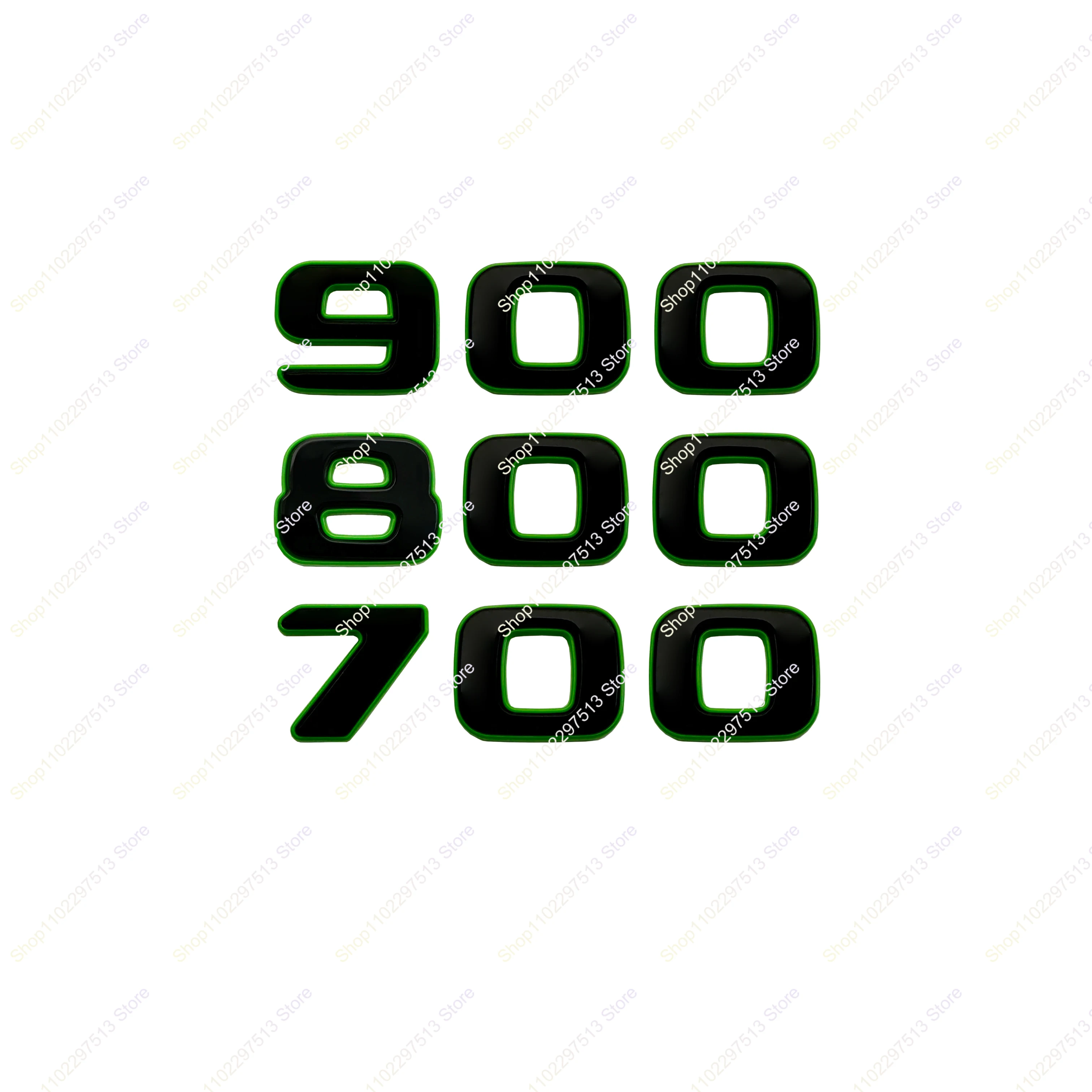 새로운 색상 차단 오렌지 그린 900 800 700 에디션 BRABUS 자동차 배지 스타일링 트렁크 로고 스티커 용 네임 플레이트 배지 엠블럼