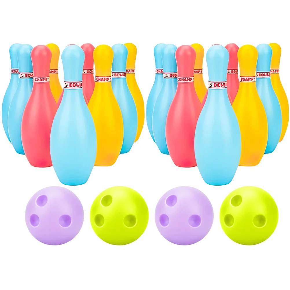 2 Sets Bowling Kids Kit Toys Inflatable Toddler Outdoor Ball Plastic Children Pin