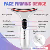 EMS Face Neck Lift Beauty Device Facial Massager LED Double Chin Remover Skin Rejuvenation Tightening Anti Wrinkle 3