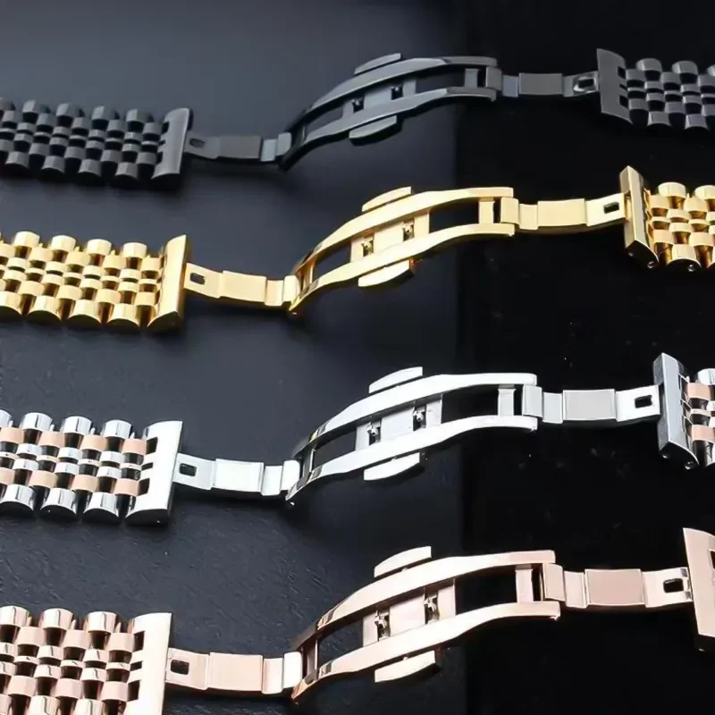 Elegant Stainless Steel Metal Watch Strap Bracelet