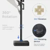 10 FT Cantilever Outdoor Patio Umbrellas with Solar Powered Led Lights, Free-motion Track Tilt Large Rectangle Umbrella 6
