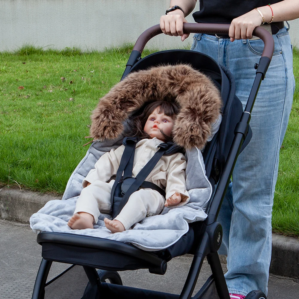Baby Stroller Footmuff 0-24Months Winter Baby Warm Envelope Sack For Discharge Windproof Thicker Universal Stroller Accessories