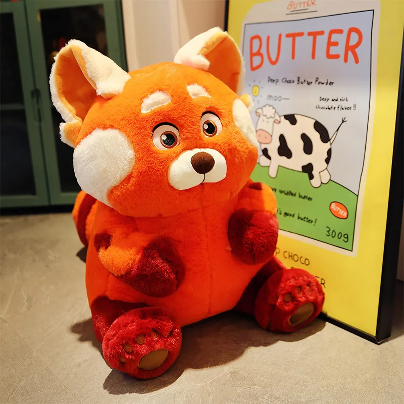 

Disney Turning Red Version Of Youth Deformation Kawaii Plush Toy Doll Red Raccoon Pillow Stuffed Bear Children Gift Cute Toys