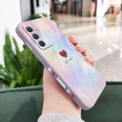 Streamer Love Phone Case - Trendy Protective Cover with Heart Design for Samsung A05 (Light Purple)