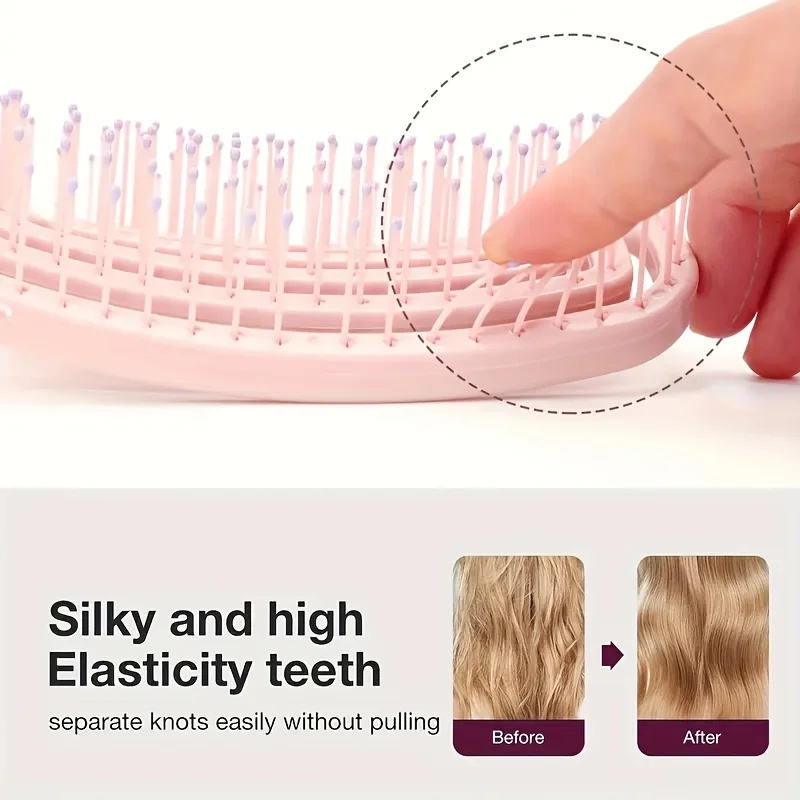 WANMEI Volumizing Detangling Hair Massage comb with Hollowed-Out Design...