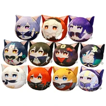 

Game Genshin Impact Q Version Plush Doll Pillow Anime Character Klee Paimon Hutao Cartoon Lovely Dolls Bag Pendant Keychain Gift