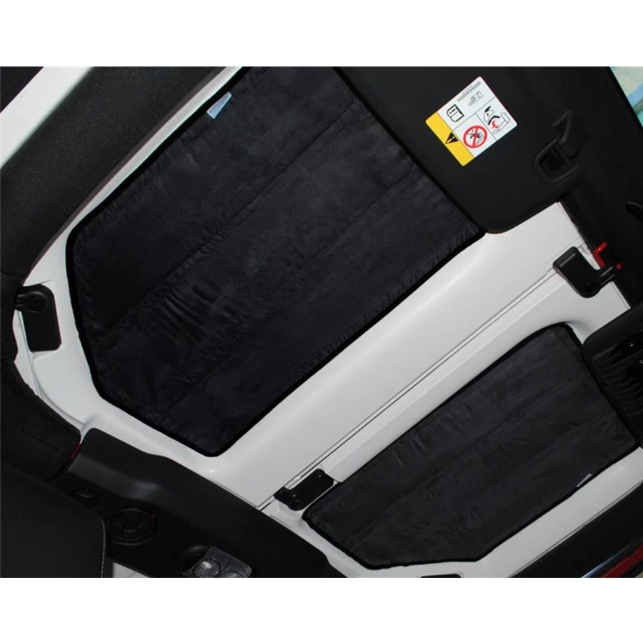 For Jeep Wrangler JK JL 2012- Sound Heat Insulation Pad 2/4 Doors Headliner Hardtop Rear Window Ceiling Roof Heat Insulation