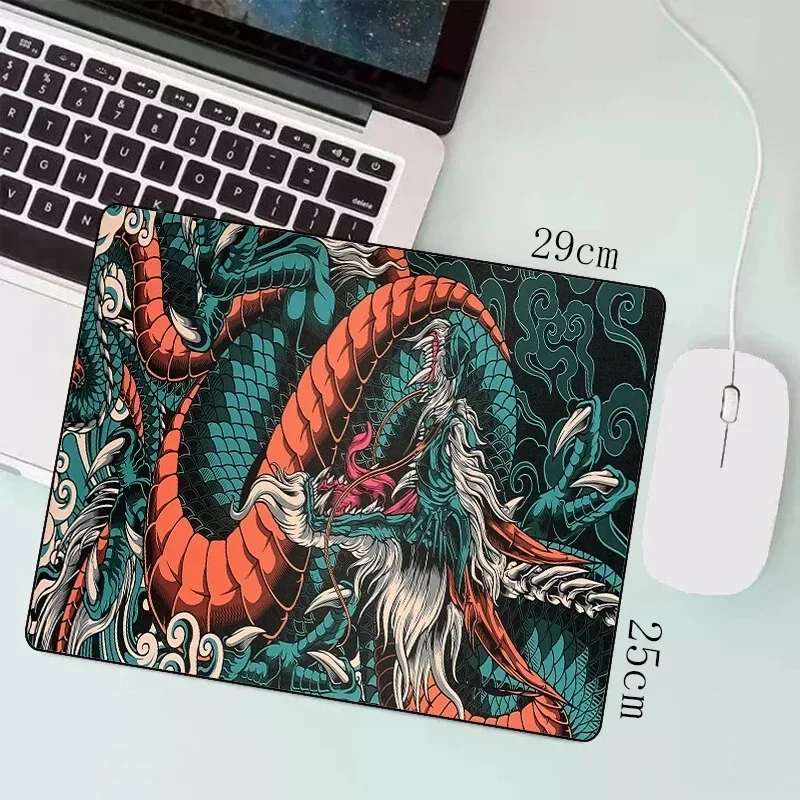 Japanese Dragon Large XXL Gaming Mousepad 900x400 700x300 Speed