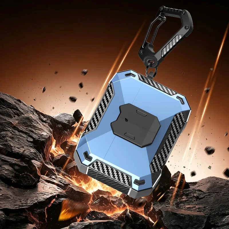Carbon Fiber Protective Case with Secure Lock and Hook