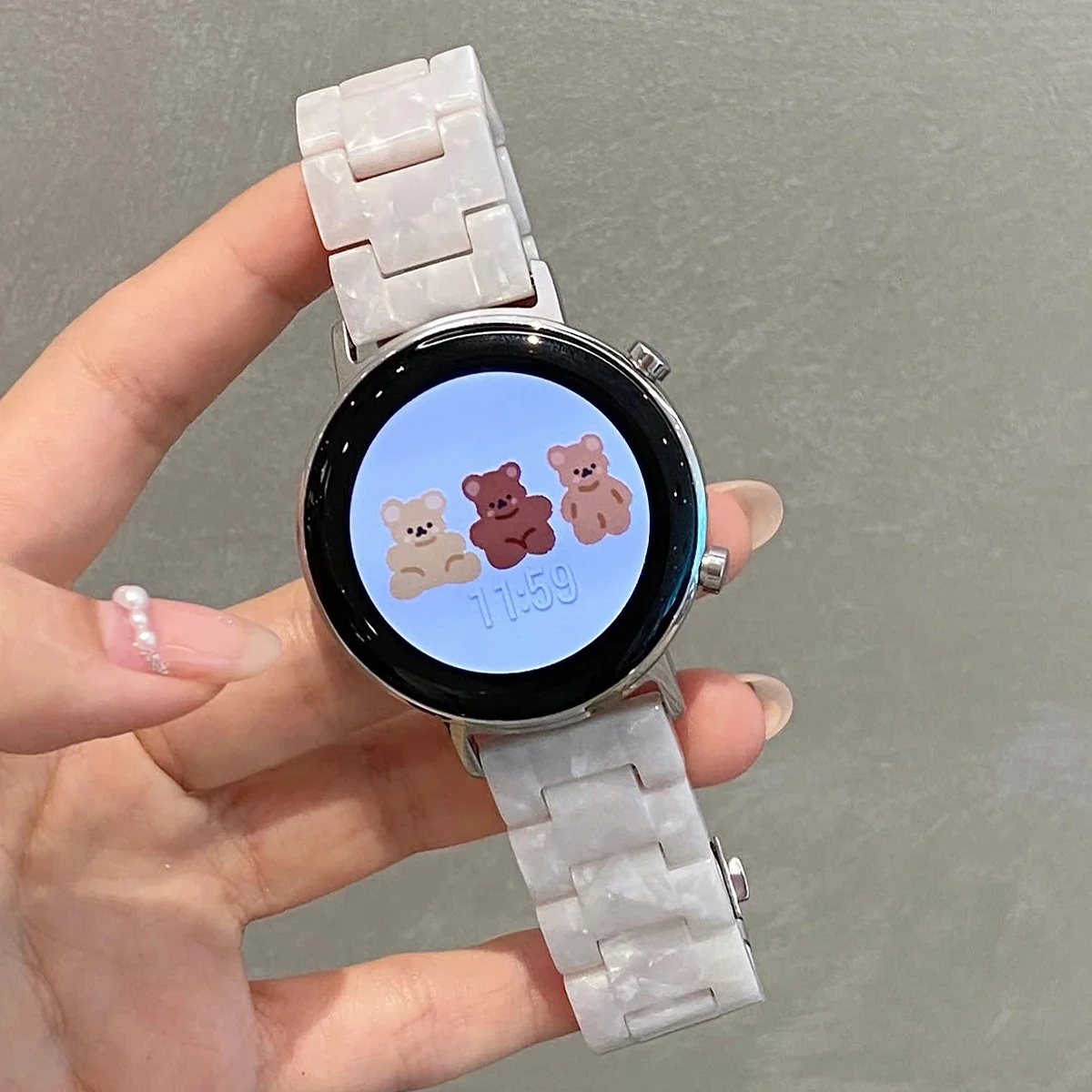 Universal 18mm Women's Resin Watch Strap - Trendy Design