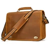 Customize Genuine Leather Laptop Bag Business Travel Briefcase Shoulder Bag Dual Use Men Leather Bags For Office Work Tote Bag 3