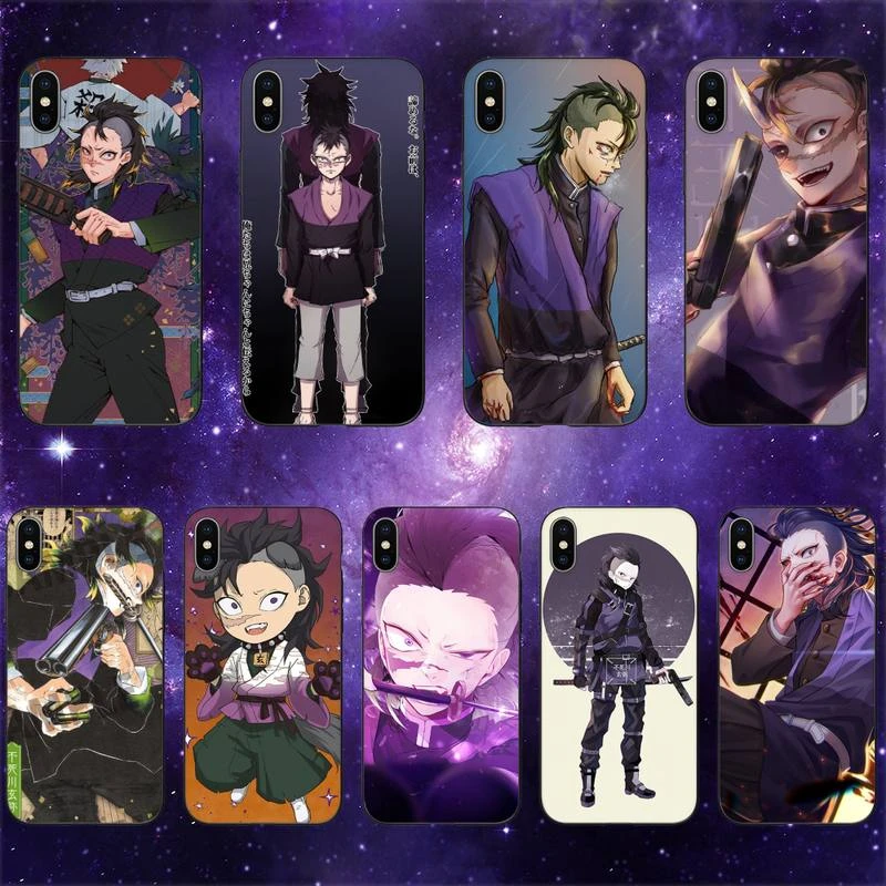 Shinazugawa genya Demon Slayer Anime Phone Case For iPhone 11 12 Mini 13 14 Pro XS Max X 8 7 6s Plus 5 SE XR Shell iphone 12 mini silicone case