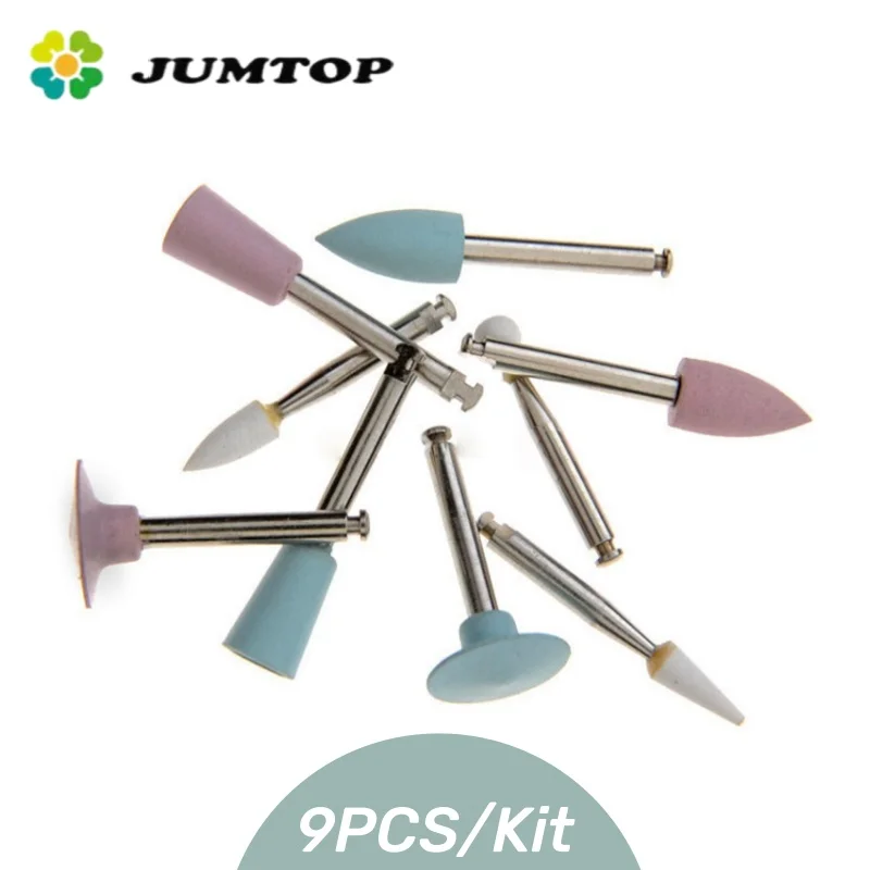 JUMTOP Dental Resin Gring Head Teeth Polisher Composite Resin Polishing Kit RA Shank for Low Speed Handpiece 1