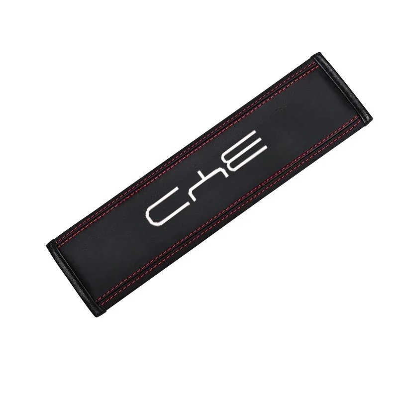 2Pcs Car Seat Belt Leather Safety Belt Shoulder Cover For BYD Atto 3 Yuan Plus EV Car