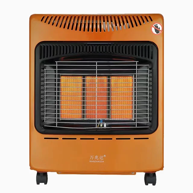 Portable Foldable Gas Room Heater for Indoor Outdoor Use Mobile Infrared Deflector Plate Electric Power Source Bedroom Heating 1
