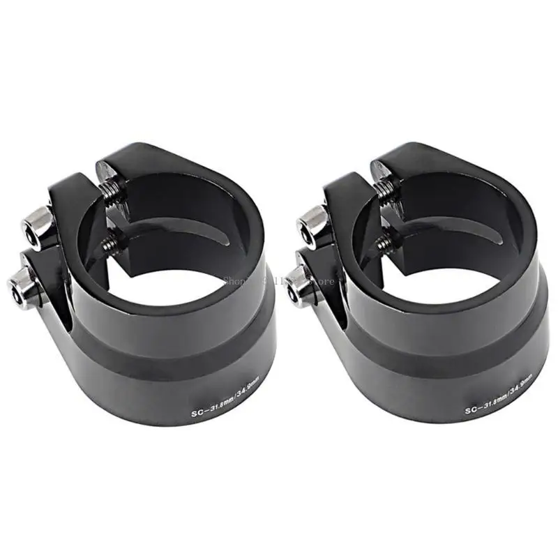 Secure Double Fixation Clamp 31.8mm/34.9mm Efficient Bike Post Clamp
