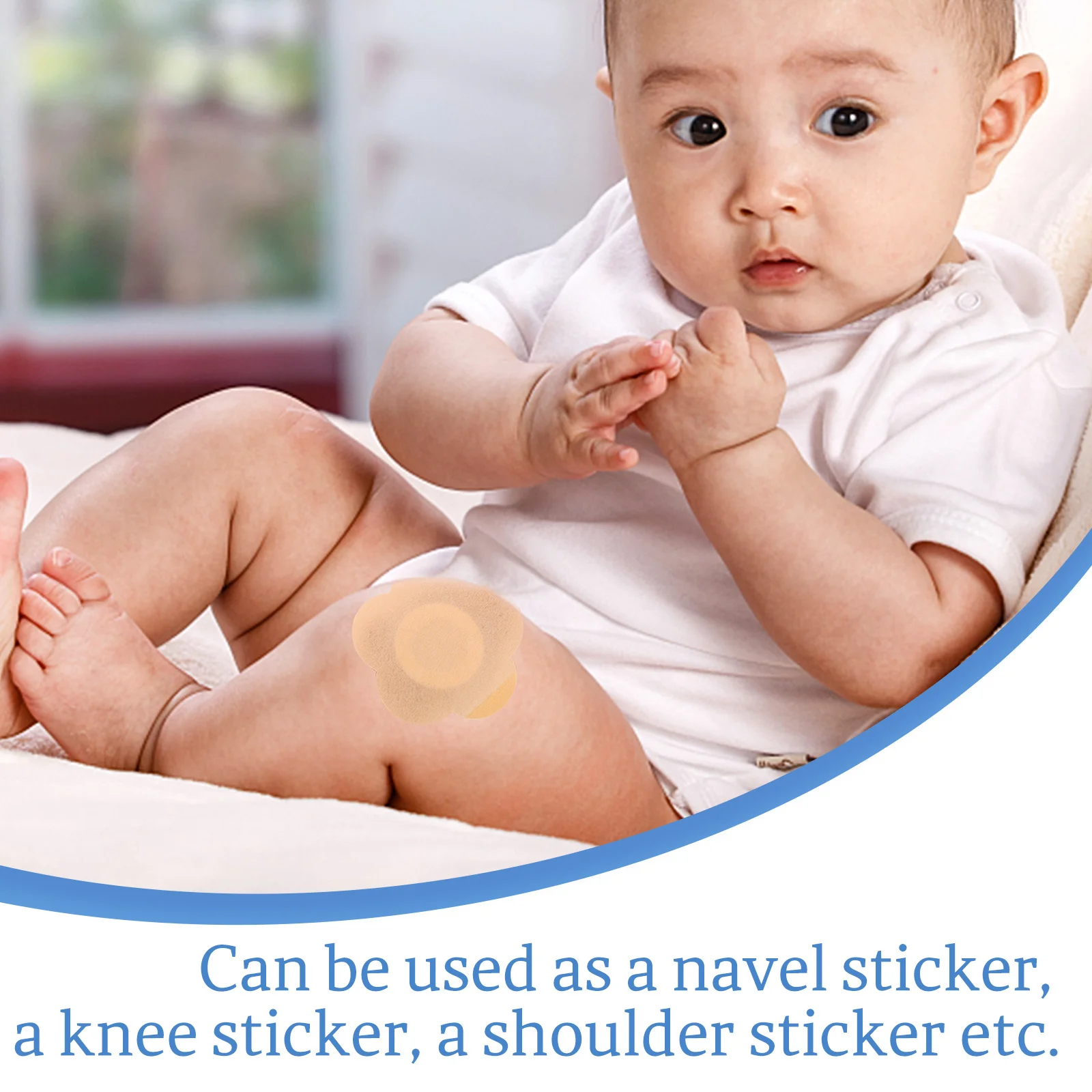 200pcs Baby Belly Button Stickers Breathable Belly Patches Disposable Prevent Infection Navel Patches Hernia Pad Baby care
