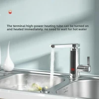 Chauffe-eau électrique instantané sans réservoir 220V, robinet mélangeur d'eau pour cuisine avec affichage numérique 5