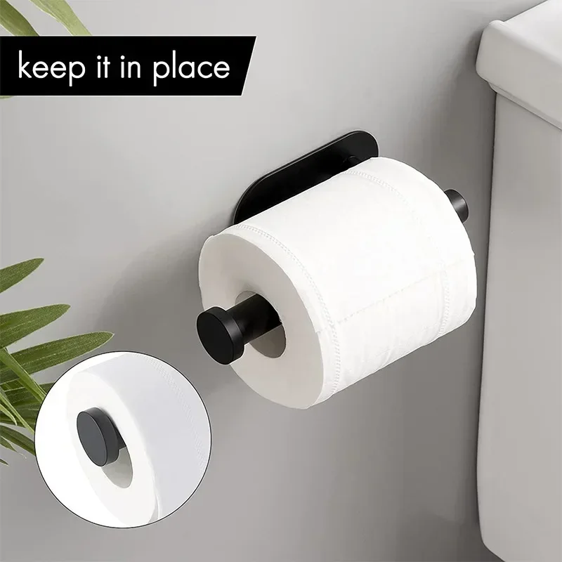 Adhesive Toilet Paper Holder Kitchen Roll Towel Rack Napkin Dispenser Bathroom Accessories