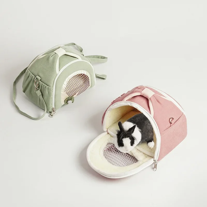 Breathable Pet Bag Small Pet Carrier Bag Breathable Comfortable Pet Travel Tote Bag Sling for Hamster Guinea Pig Rabbit Hedgehog