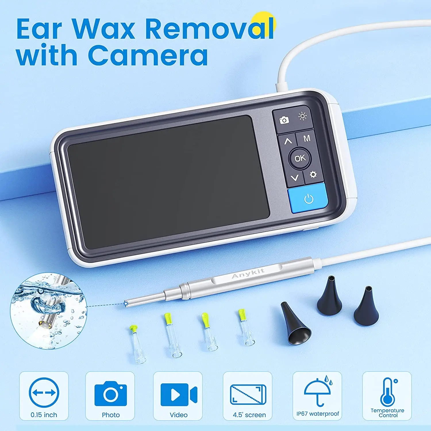 Digital Otoscope 3.9mm 4.3mm Accessories Ear Specula Sets Ear Canal Inspection Tools