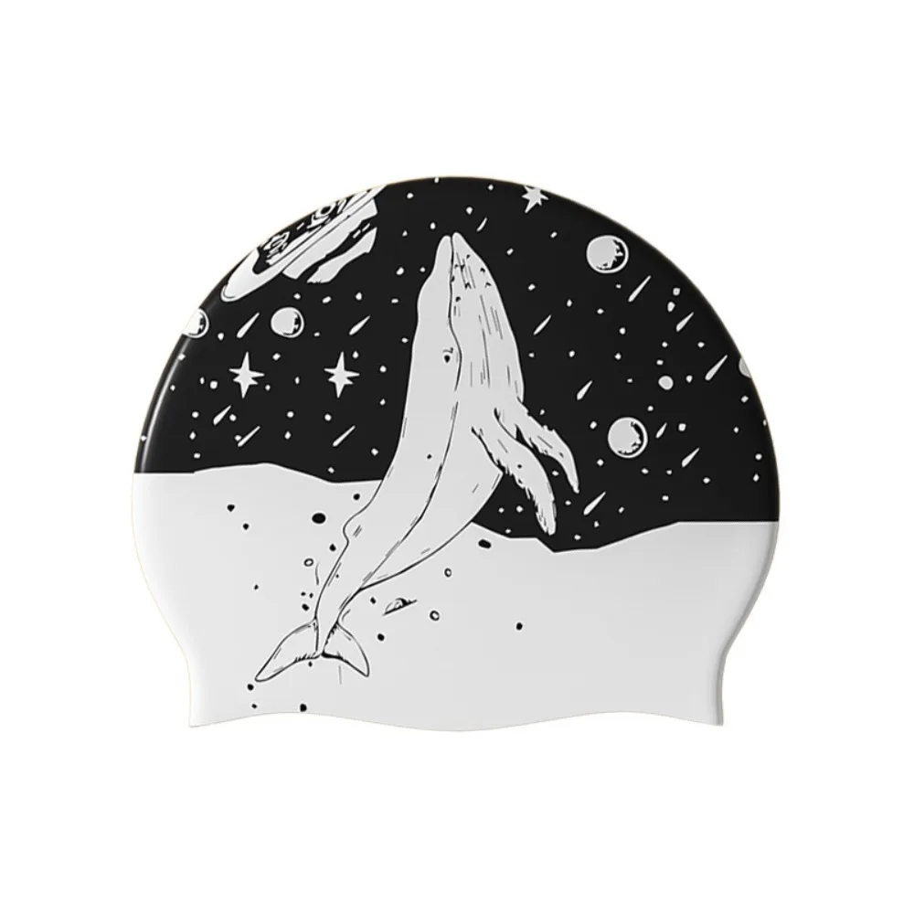 Antislip Waterproof Silicone Swim Cap with Ear Protection