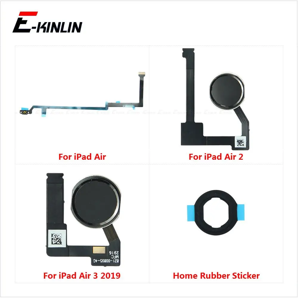 

Touch ID Home Return Button Key Fingerprint Connection Sensor Scanner Connector Flex Cable Replace Parts For iPad Air 1 2 3 2019