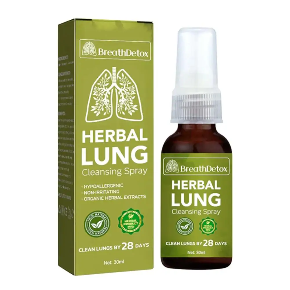 10pcs Herbal Lung Cleansing Spray Breath Detox Herbal Lung Cleanse Spray Cleanse Mist-Powerful Support