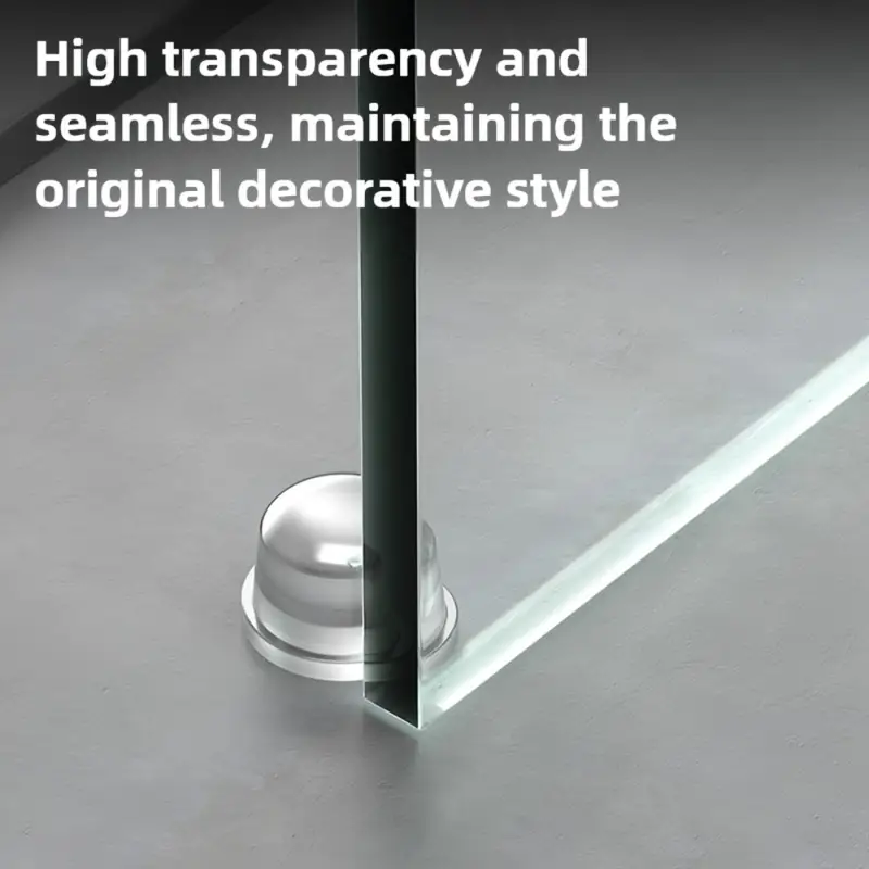 Transparent Silicone Door Stopper No Drill Anti Bump Pad for Office Home Safety Protection Dodgers Door Stop Home Improvement - Image 3