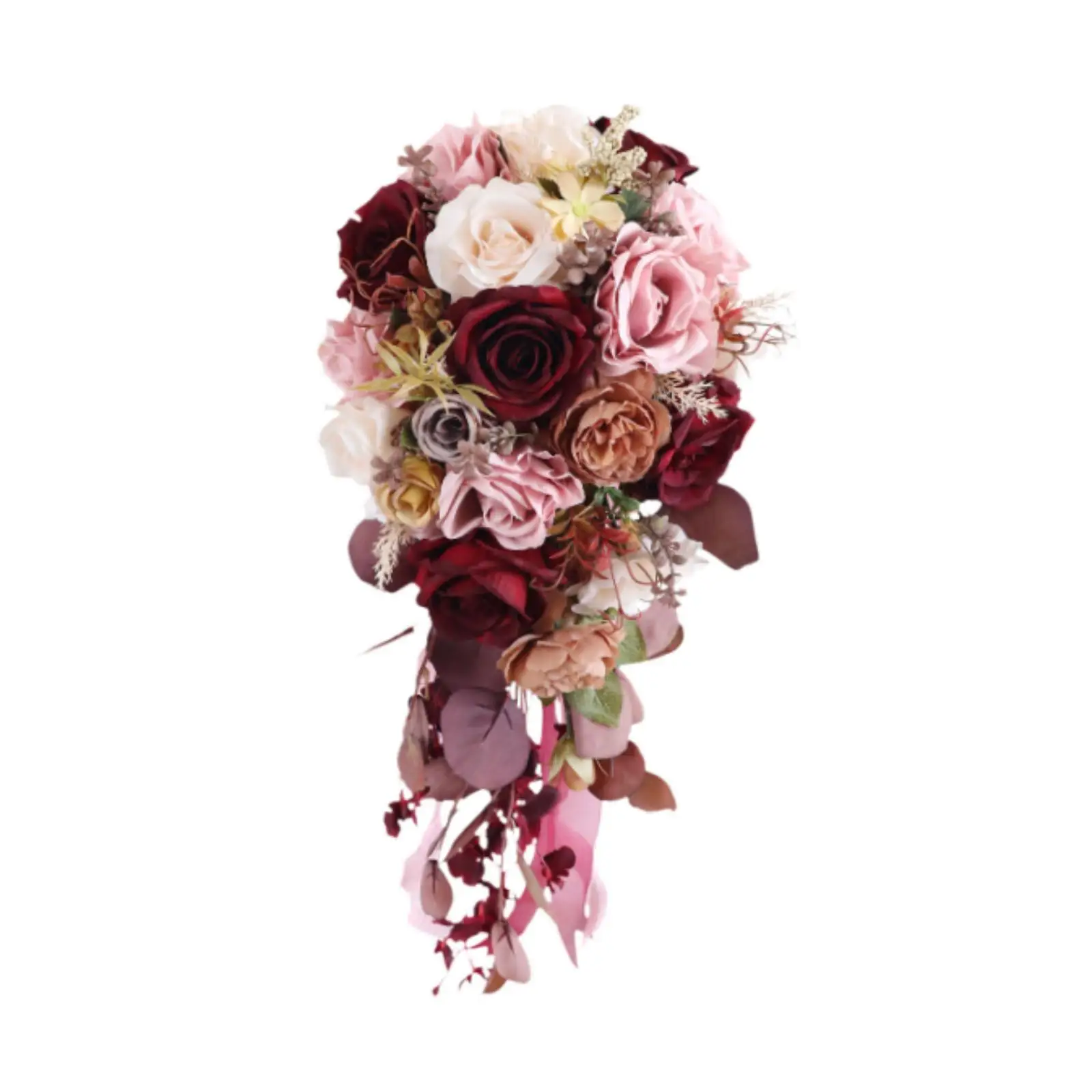 Wedding Bouquet Bride Elegant Bride Holding Flowers Artificial Valentine's Day Party Graduation Bridal Shower Supplies