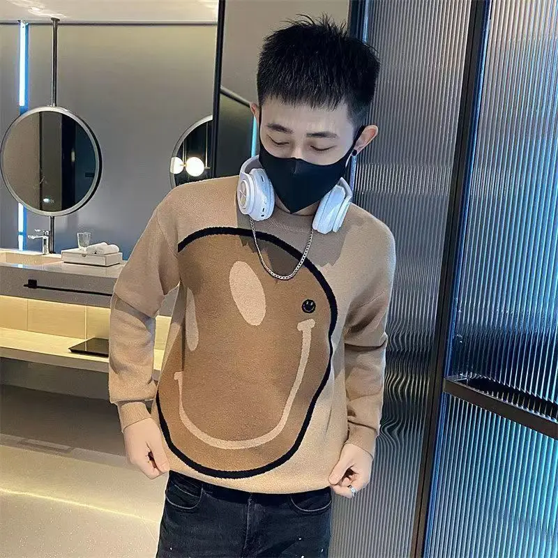 Felpa da uomo Nuovo autunno inverno strato base lavorato a maglia Elegante pullover di fascia alta 2