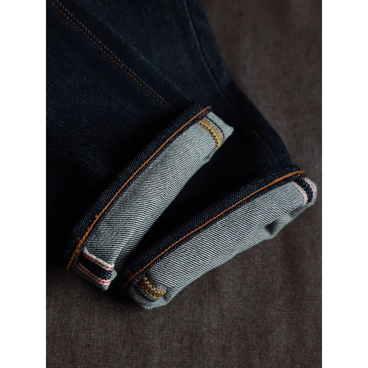 BOB DONG 23oz Extra Heavy Selvedge Denim Jeans Slim Straight Leg Pants Men Amekaji 4