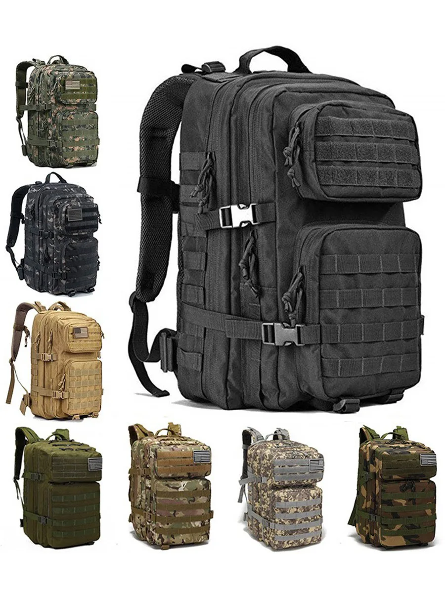 

45L 3P Tactical Backpack Military Bag 3 Days Army Outdoor Backpack Waterproof Climbing Rucksack Camping Hiking Bag Mochila