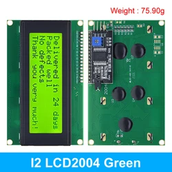 Enhanced LCD Display Module with I2C Serial Interface Adapter - Blue/Green Screen Character Display (I2 LCD2004 Green)