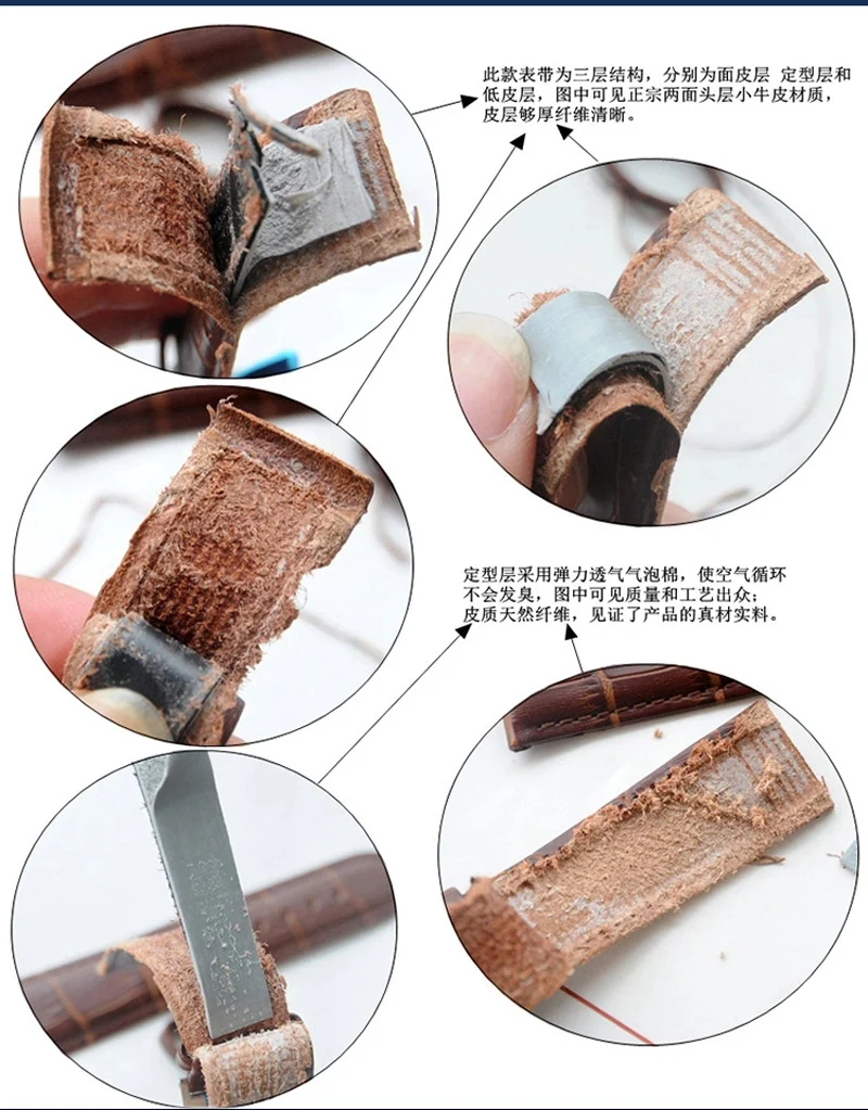 Premium Genuine Leather Adjustable Watch Band