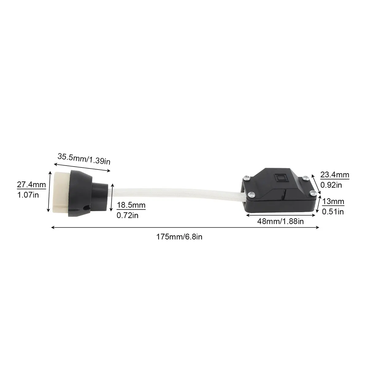GU10 Lamp Holder Lamp Base Connector for LED Light Bulbs Halogen Bulbs Downlight 5pcs