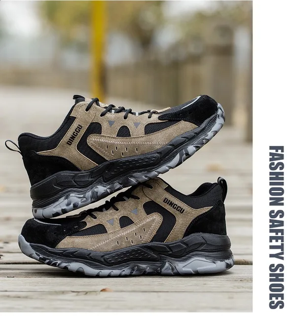 Scarpe Antinfortunistiche Uomo - Punta In Acciaio, Leggere, Impermeabili, Traspiranti - Foto 3