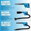 Koopa Tool 2-in-1 handheld mini blower, 24000 RPM portable electric leaf blower for lawn care 3