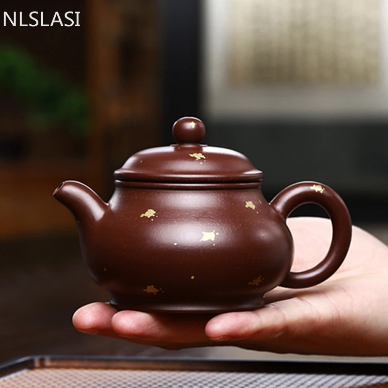 Chinese Yixing Purple Clay Teapot Handmade Pot Raw Ore Zhu Mud Tea Pot