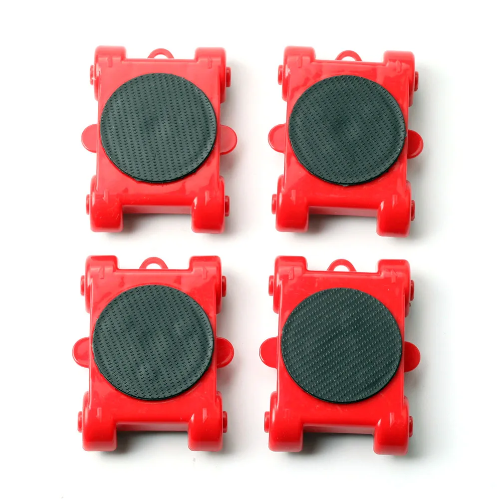 New Heavy Duty Furniture Lifter Transport Tool Furniture Mover set 4 Sliders 1 Wheel Bar for Lifting Moving Helper