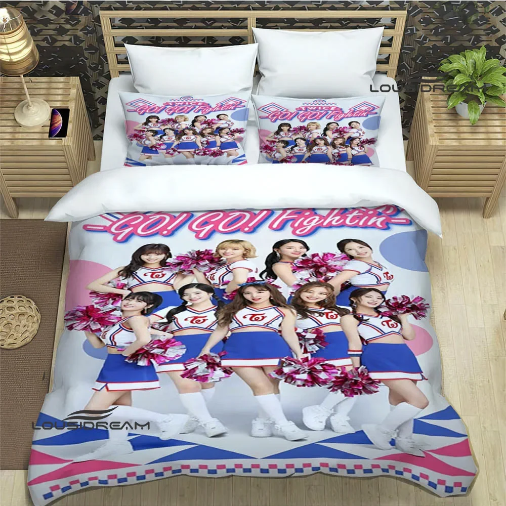 KPOP TWICE Combination Bedding Sets exquisite bed supplies set duvet cover bed comforter set  bedding set luxury birthday gift 4
